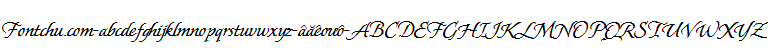 Demo font Unicode-font UVNMauTim2