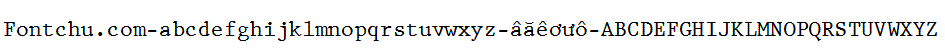Demo font Unicode-font UVNMayChuP_R