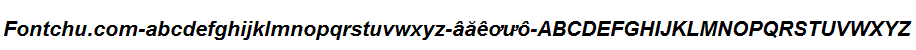 Demo font Unicode-font arialbi