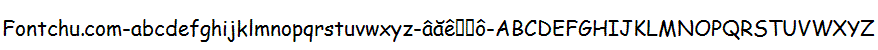 Demo font Unicode-font comic