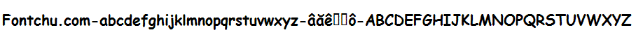 Demo font Unicode-font comicbd