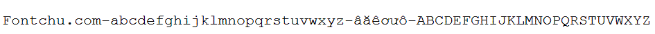 Demo font Unicode-font cour