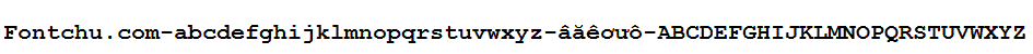 Demo font Unicode-font courbd