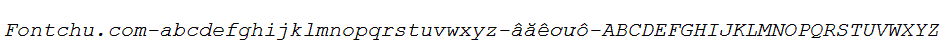 Demo font Unicode-font couri