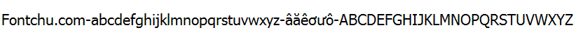 Demo font Unicode-font tahoma