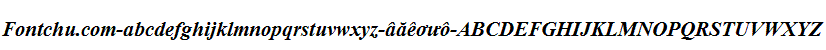 Demo font Unicode-font timesbi