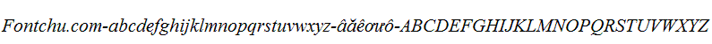 Demo font Unicode-font timesi