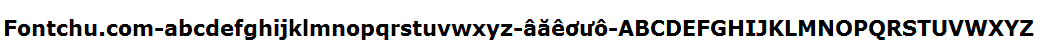 Demo font Unicode-font verdanab