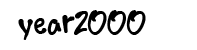 year2000boogie font