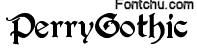 perrygothic font