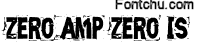 zerozerois font