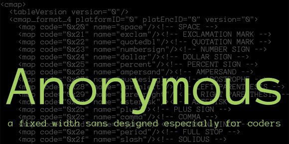 anonymous font