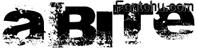 A Bite font
