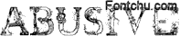 Abusive pencil font