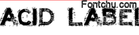 Acid label font