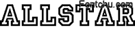 allstar font