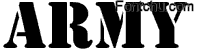 army font