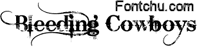 Bleeding Cowboys font