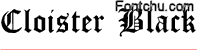 Cloister Black font