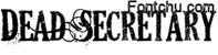 Dead Secretary font