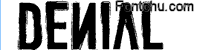 Denial font