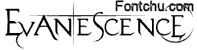 Evanescent font