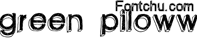 Green Piloww font