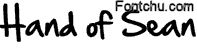 Hand of Sean font