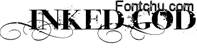 Inked God font