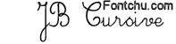 JB Cursive font