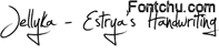 Jellyka Estrya Handwriting font