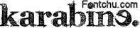 Karabine font
