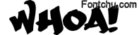 Whoa font