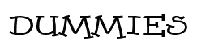 dummies font