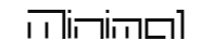 minimal font