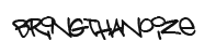 bringthanoize grafffiti font