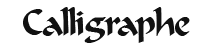 calligraphe font