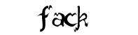fack font