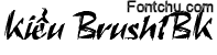 hunglan brush1bk font