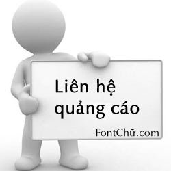 quang cao tai Font chu Viet