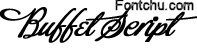 buffet script font