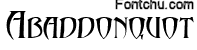 abaddon font