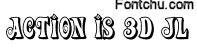 actionisshaded font