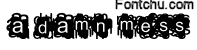 adamnmess font