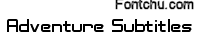 adventuresubtitles font