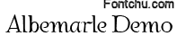 albemarle font