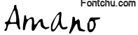 amano font