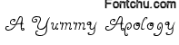 ayummyapology font