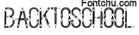 backtoschool font
