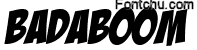 badaboom font